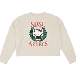 Womens Hello Kitty Cloud Fleece Crew