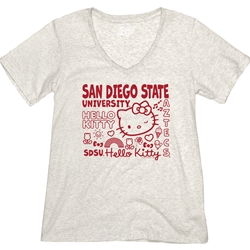 Womens Icon Hello Kitty V-neck
