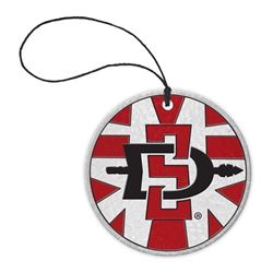 SD Interlock Stained Glass Suncatcher Ornament