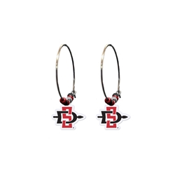 SD Interlock Earrings with Beads