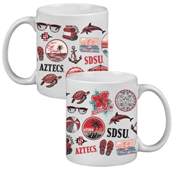 SDSU Aztecs Beachy Beverly Bistro Mug