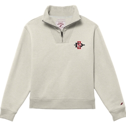 Women's Ribbed Neck 1/4 Zip SD Interlock