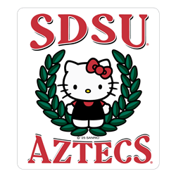 SDSU Hello Kitty Hello Two Ways Decal