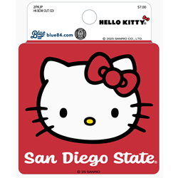 San Diego State Hello Kitty Bow Out Decal