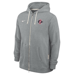 2025 Nike Sideline Dri-Fit Full Zip Hoodie - Dark Heather Gray