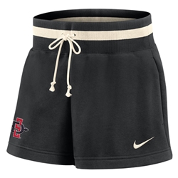 2025 Nike Sideline Women's Fleece Short - Black / Natural