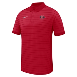 2025 Nike Sideline Coach's Victory Stripe Polo SD Interlock - Red