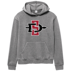 Women's Weathered Fleece Hood Distressed SD Interlock