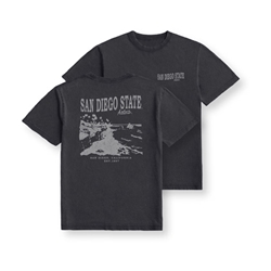 San Diego State Trailblazer Mineral Wash Tee - Vintage Black