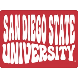 San Diego State University Stuffed Puff Decal