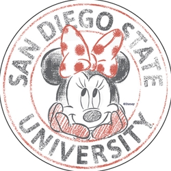 San Diego State University Chalk Minnie Decal