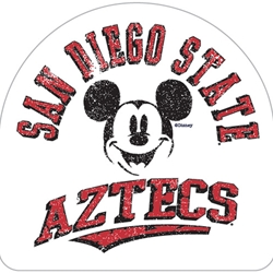 San Diego State Aztecs Concave Mickey Decal