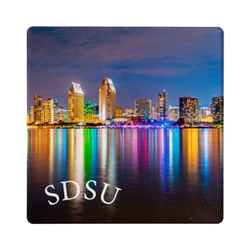 SDSU Coaster "City Lights" by Bommarito Art
