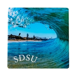 SDSU Coaster "Emerald View" by Bommarito Art