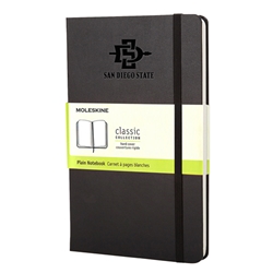 SD Interlock Moleskine Plain Hardcover Notebook - Black