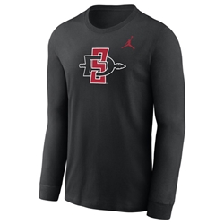 SD Interlock Nike Jordan Dri-Fit Long Sleeve Tee-Black