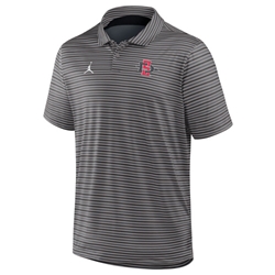 SD Interlock Nike Jordan Striped Jumpman Polo - Gray