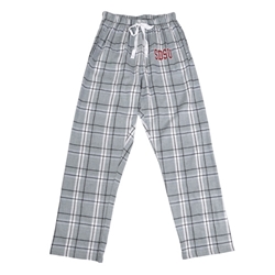 Plaid Pajama Pant with Script SDSU