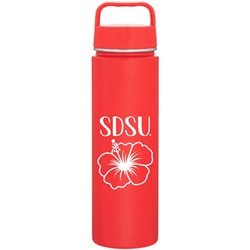 SDSU HIbiscus Flower Water Bottle - Red