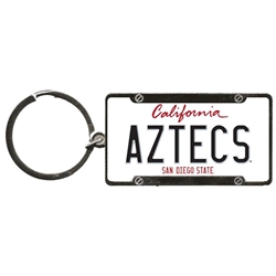 Aztecs California License Plate Keychain