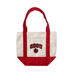SDSU Hibiscus Mini Boat Tote - Red