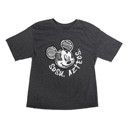 Youth SDSU Aztecs Scribble Mickey Mouse Tee - Black