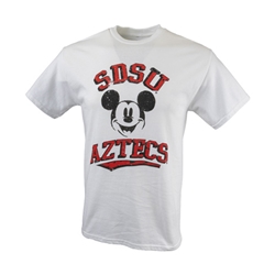SDSU Aztecs Mickey Mouse Tee - White