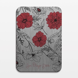 San Diego State Aluminum Floral Mouse Pad