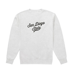 Midweight Crewneck Script San Diego State - Ivory