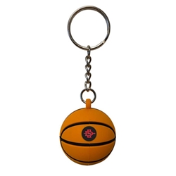 SD Interlock 3-D Basketball Keyring