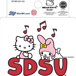 Hello Kitty My Melody SDSU Decal