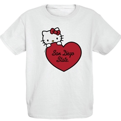 Youth Hello Kitty Heart Tee - White