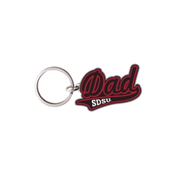 SDSU Dad Script Keytag
