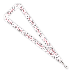 SDSU Bows and Hearts Satin Lanyard