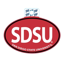 SDSU Euro Style Decal