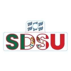 SDSU Mexican Flag Decal