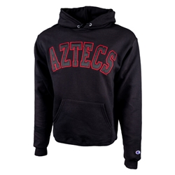 Limited Edition Aztecs Classic Twill Pullover Sweatshirt Black On Red - Black