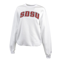 SDSU Glitter Twill Crewneck Sweatshirt