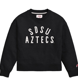 SDSU Aztecs Boxy Crew - Black