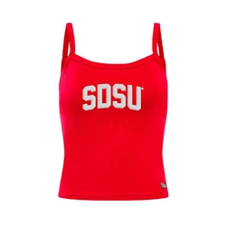 Playmaker Tank W/ SDSU Arched In White