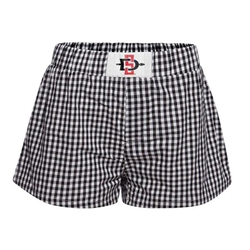 Gameday Gingham shorts with SD Interlock