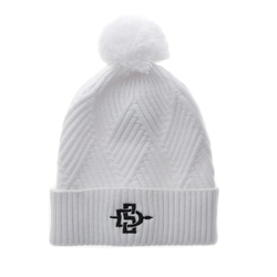 Bridger Textured Cuff Beanie With Black SD Interlock