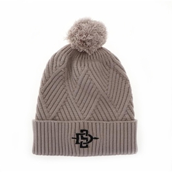 Bridger Textured Cuff Beanie With Black SD Interlock