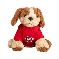 Eddie The Dog In A Red SD Interlock Sweatshirt