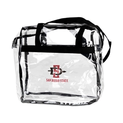 Plastic Clearsed Zippered Stadium Tote