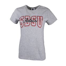 Women's SDSU Aztecs Tee - Oxford Gray