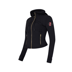 Lululemon Define Cropped Hooded Jacket Nulu with SDI on Sleeve