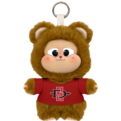 Bear Plush Bag Charm With Red SD Interlock Shirt