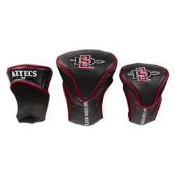 3 Pack Contour Headcover: SD Interlock, SDSU Over Spear, Aztecs