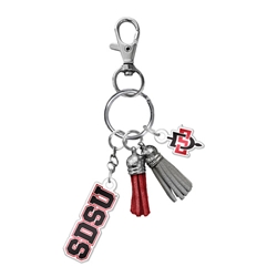 SDSU acrylic charm key tag